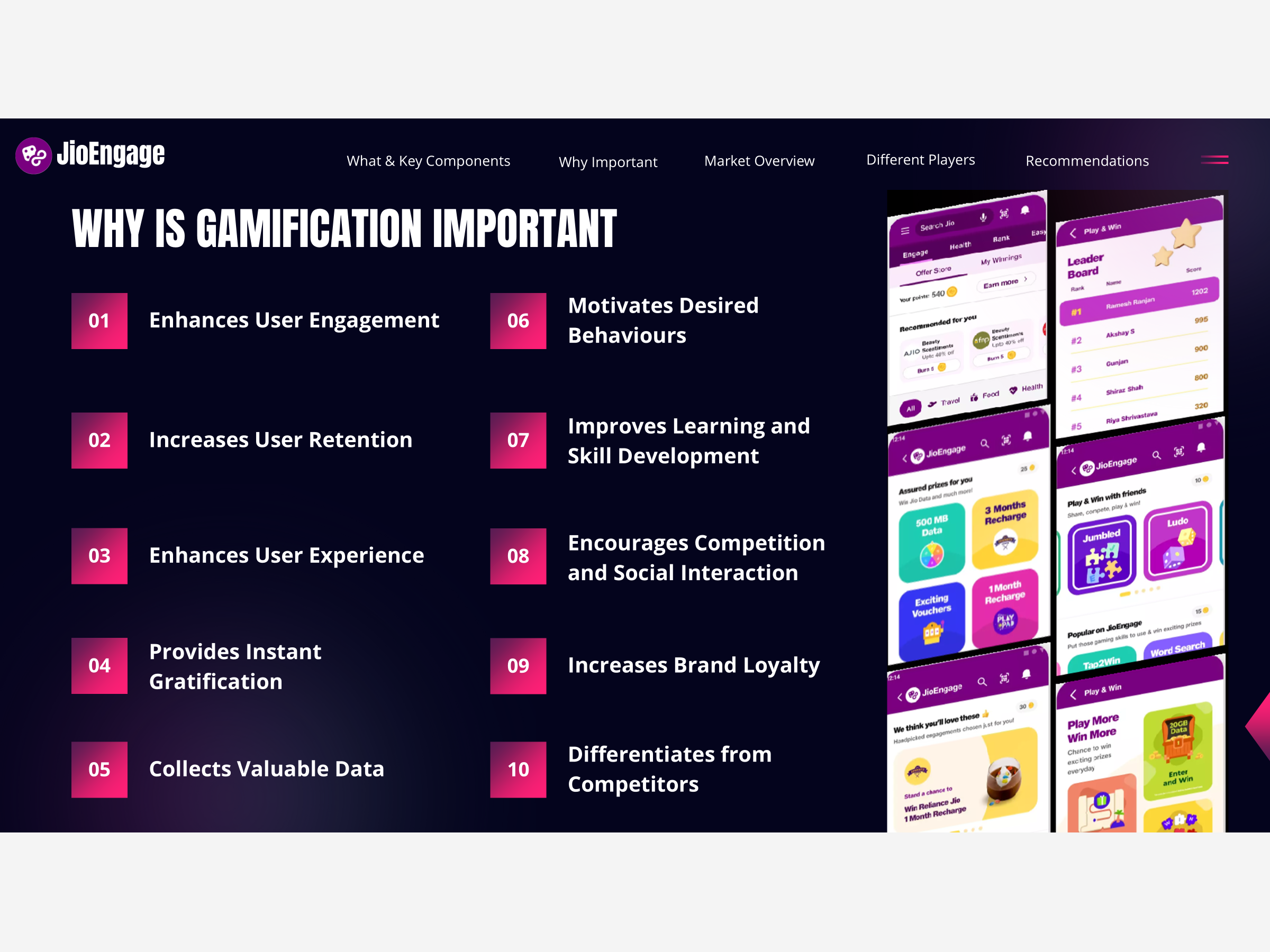 JioEngage Gamification slide 2